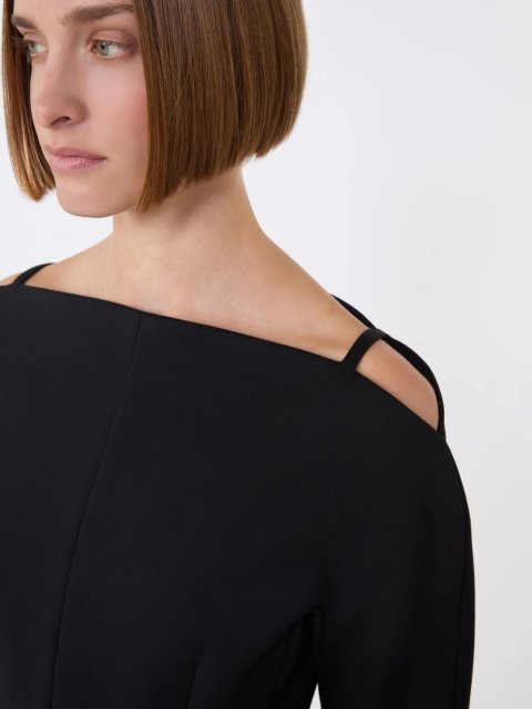 Чорна сукня SPORTMAX з каді: фото 4 - Invogue