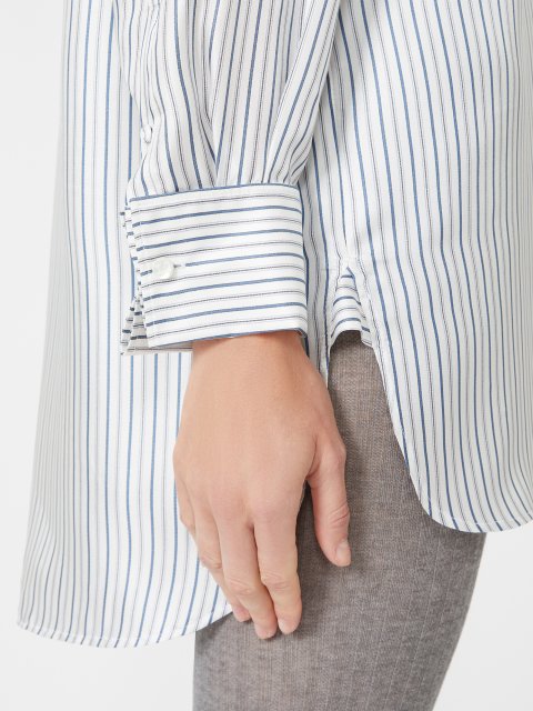 Сукня-сорочка у смужку MAX MARA з шовку: фото 5 - Invogue