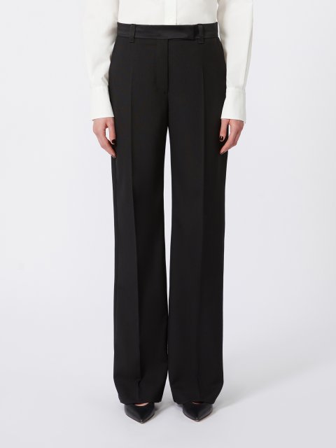 Чорні брюки WEEKEND MAX MARA з вовни: фото 2 - Invogue