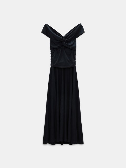 Темно-синя сукня DOROTHEE SCHUMACHER з драпіровкою: фото - Invogue