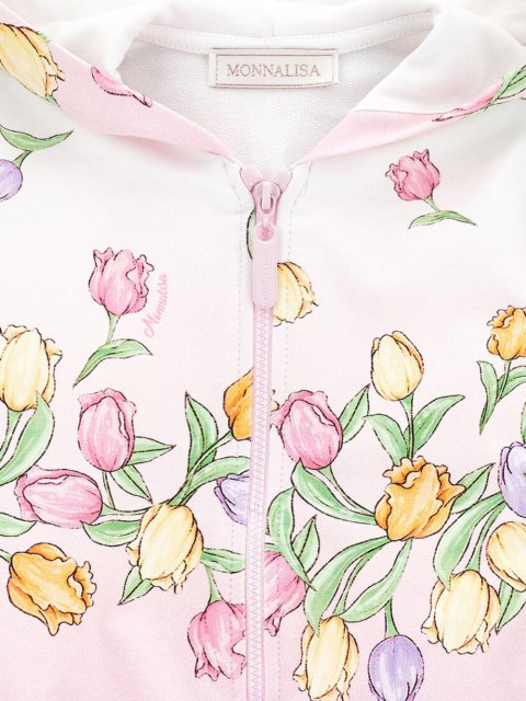 Розовая кофта MONNALISA: фото 2 - Invogue