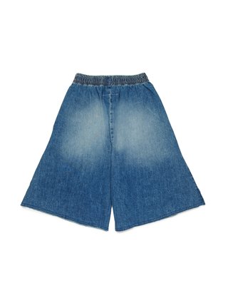 Синий джинсовый костюм MM6 Maison Margiela из рубашки и шорт: фото 2 - Invogue