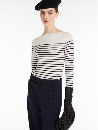 Кремовый свитер WEEKEND MAX MARA: фото 3 - Invogue