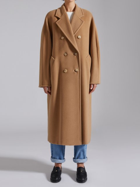 Темно-бежевое пальто MAX MARA из шерсти и кашемира: фото 1 - Invogue