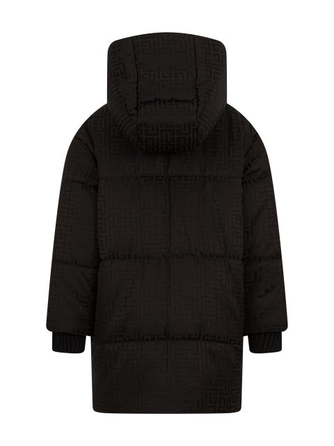 Чорна куртка BALMAIN KIDS з бавовни: фото 1 - Invogue