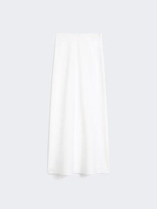 Белая юбка MAX MARA из вискозного трикотажа: фото - Invogue