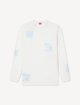 Белый лонгслив Kenzo из хлопка с вышивкой: фото - Invogue