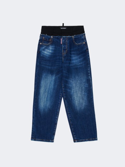 Сині джинси DSQUARED KID з бавовни: фото - Invogue