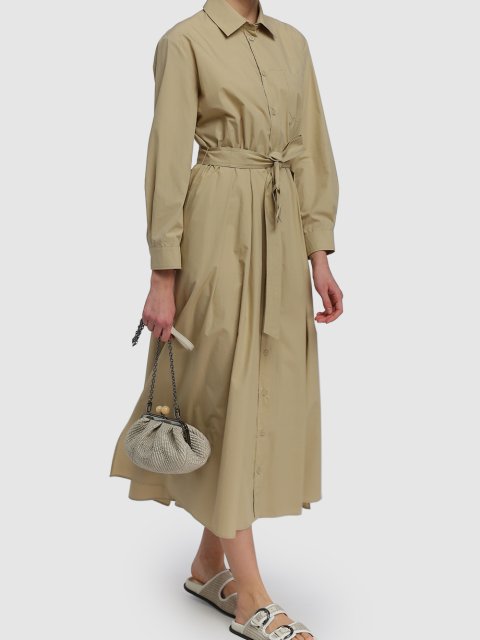 Кремовое платье WEEKEND MAX MARA: фото 1 - Invogue