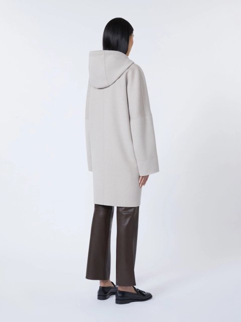 Бежеве пальто MAX MARA з чистої вовни: фото 2 - Invogue