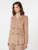 Кремовий жакет WEEKEND MAX MARA оксамитовий: фото 4 - Invogue