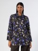 Темно-коричнева сорочка MARINA RINALDI з принтом: фото 2 - Invogue