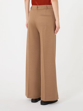 Темно-бежеві штани Max Mara з вовни та бавовни: фото 3 - Invogue