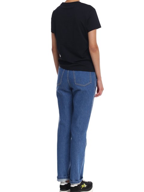 Чёрная футболка KENZO: фото 2 - Invogue