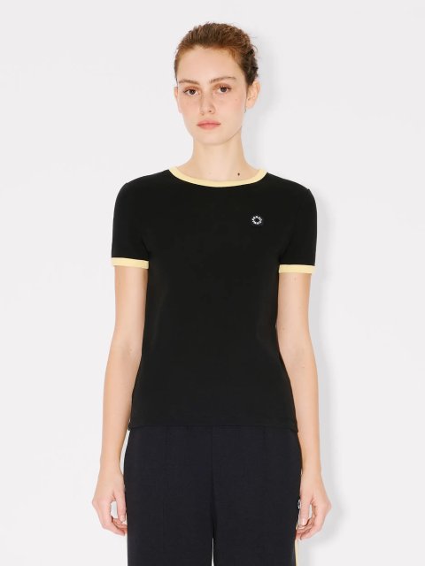 Чорна футболка Kenzo з еластичної бавовни: фото 2 - Invogue