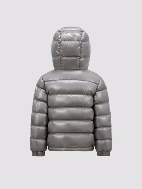 Сірий пуховик Moncler короткий: фото 2 - Invogue