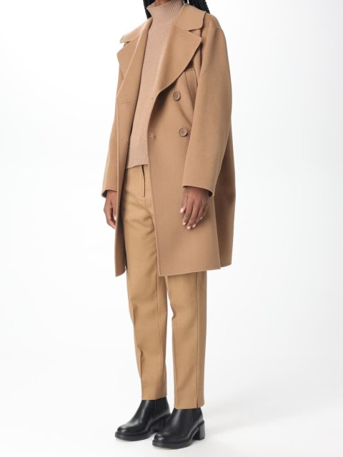 Бежеве пальто MAX MARA : фото 3 - Invogue