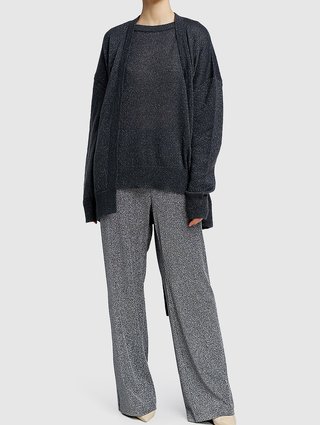 Тёмно-серый кардиган MAX MARA: фото 1 - Invogue