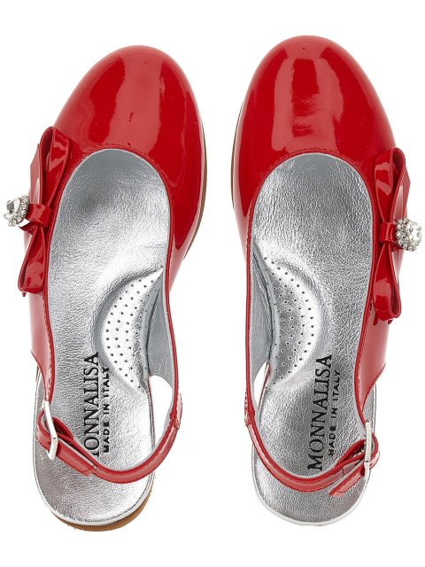 Балетки зі стразами і бантом Monnalisa: фото 4 - Invogue