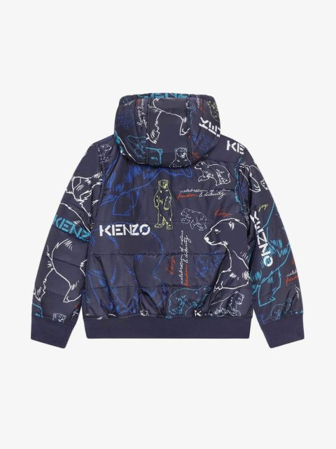 Синяя куртка KENZO KIDS: фото 2 - Invogue