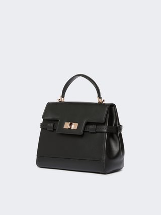 Чёрная сумка MAX MARA из кожи: фото 1 - Invogue
