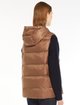 Коричневый жилет MAX MARA с капюшоном: фото 3 - Invogue