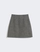 Темно-серая юбка WEEKEND MAX MARA из чистой шерсти: фото - Invogue