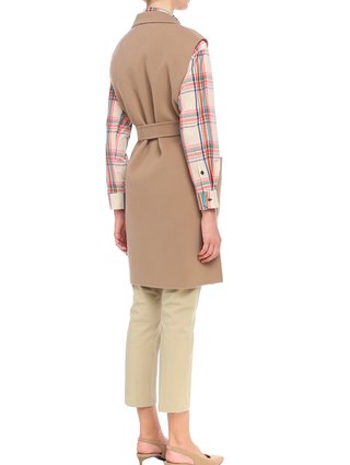 Бежеві брюки WEEKEND MAX MARA : фото 4 - Invogue