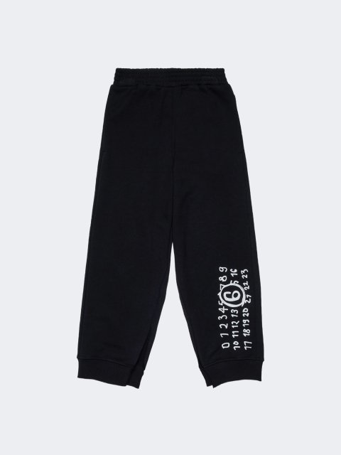 Чорні штани MM6 MAISON MARGIELA KIDS з бавовни: фото - Invogue