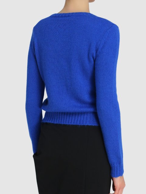 Синий свитер WEEKEND MAX MARA: фото 4 - Invogue