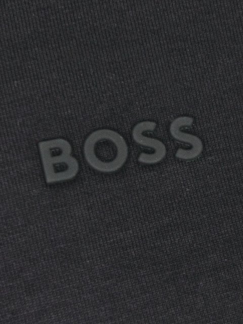 Чорна спортивна кофта BOSS з бавовни та еластану: фото 3 - Invogue
