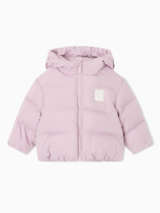 Сиреневая куртка Emporio Armani из полиэстера: фото - Invogue