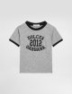 Сіра футболка DOLCE&GABBANA KIDS з логотипом: фото - Invogue