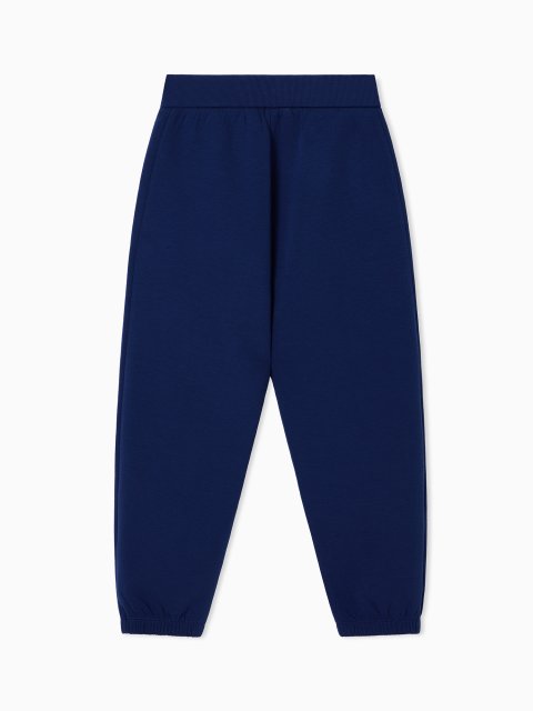 Джоггери із двостороннього джерсі з логотипом Emporio Armani Kids: фото 2 - Invogue