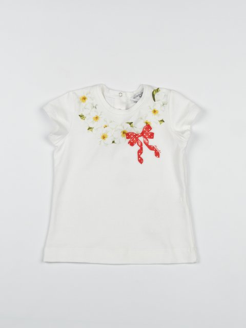 Біла футболка MONNALISA : фото - Invogue