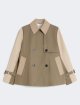 Гірчичний плащ WEEKEND MAX MARA укорочений: фото - Invogue