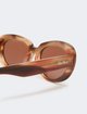 Світло-коричневі окуляри Max Mara з ацетату: фото 2 - Invogue