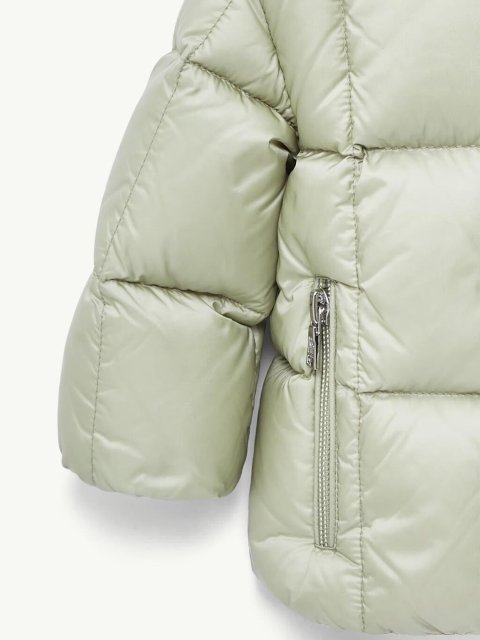 Світло-зелений пуховик MONCLER зі знімним капюшоном: фото 4 - Invogue