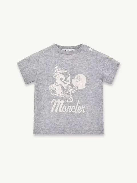Серая футболка Moncler из хлопка - купить на Invogue — арт