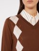 Шоколадний светр MAX MARA з вовни та шовку: фото 4 - Invogue
