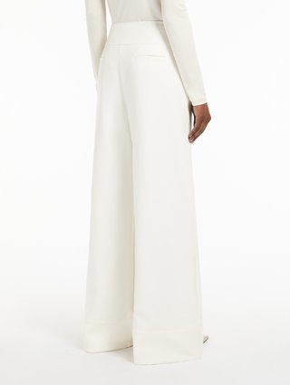 Белые брюки Max Mara расклешенные: фото 3 - Invogue