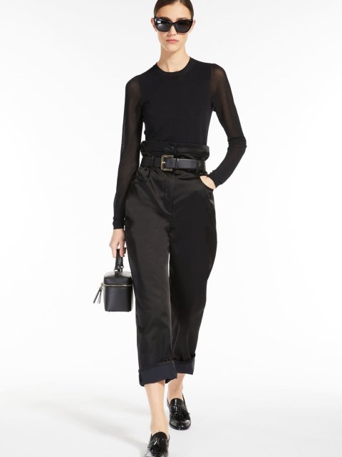Чорні брюки MAX MARA : фото 4 - Invogue