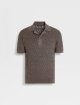 Сіре поло ZEGNA з шовку, кашеміру та льону: фото - Invogue