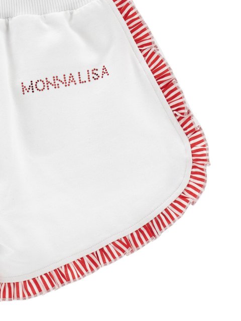 Дитячі шорти зі смугастими оборками Monnalisa: фото 2 - Invogue
