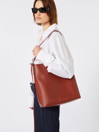 Красная сумка SPORTMAX из кожи: фото 1 - Invogue