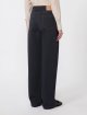 Темно-синие брюки MAX MARA из хлопка: фото 3 - Invogue