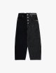 Чорні джинси MM6 MAISON MARGIELA KIDS з бавовняного деніму: фото - Invogue
