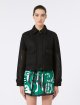 Чорна куртка MAX MARA вільного крою: фото 2 - Invogue