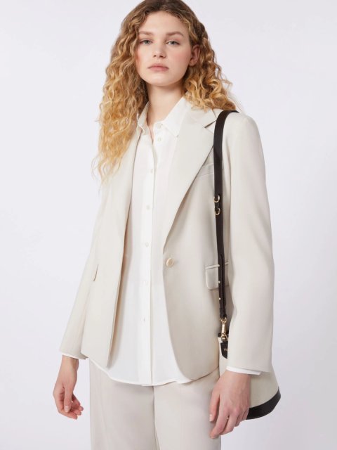 Бежевий жакет WEEKEND MAX MARA з натуральної вовни: фото 4 - Invogue