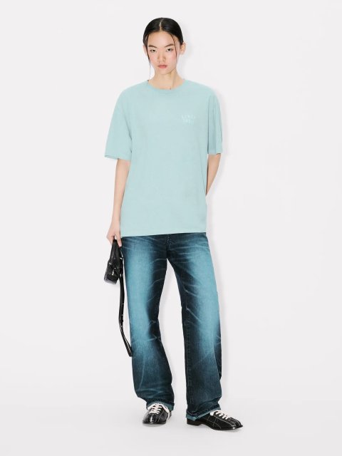 Голубая футболка Kenzo свободного кроя: фото 3 - Invogue